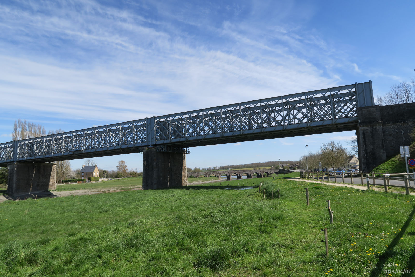 Le pont de chemin de fer de Pontaubault